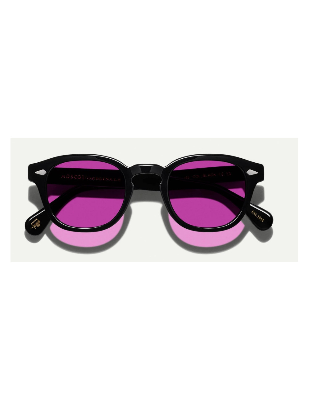MOSCOT - LEMTOSH BLACK WITH CUSTOM MADE TINTS -  PURPLE NURPLE